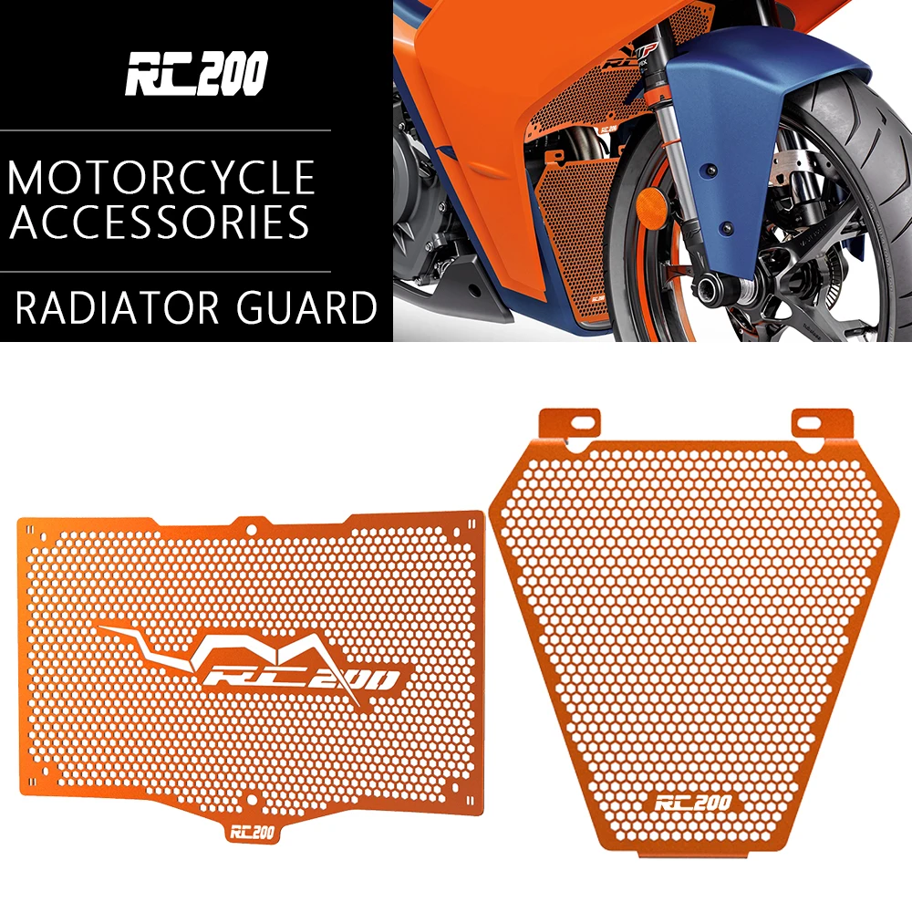 

Motorcycle Accessories For RC125 RC200 RC390 2022-2024 2025 Radiator Grille Guard Protector Cover Mesh Protection RC125 200 390