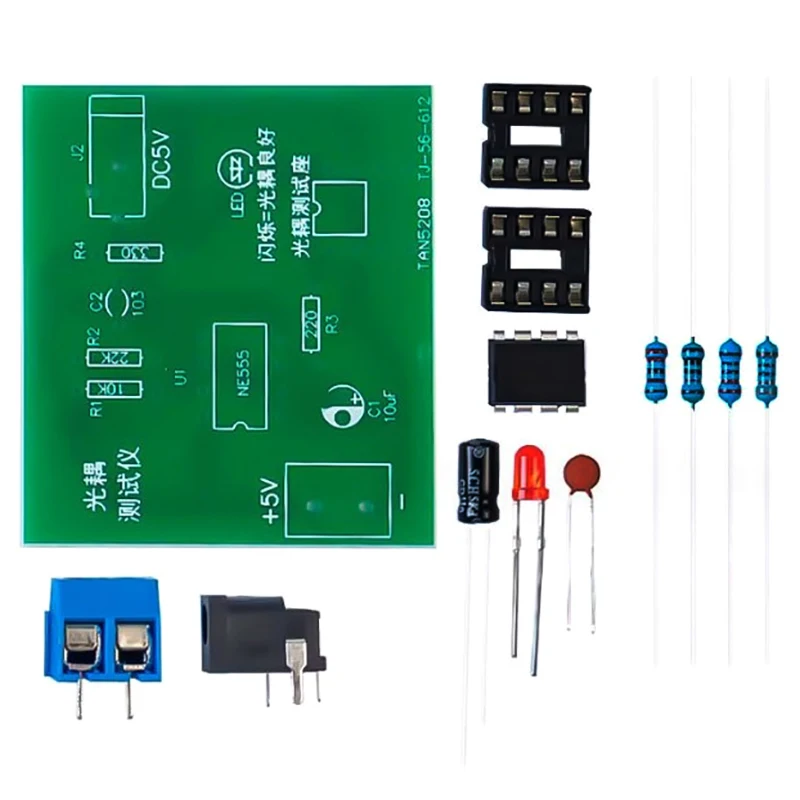 ชุดทดสอบ OPTOCOUPLER แผงวงจรสำหรับฝึกเชื่อมชิ้นส่วนอะไหล่อิเล็กทรอนิกส์แบบทำด้วยตัวเอง