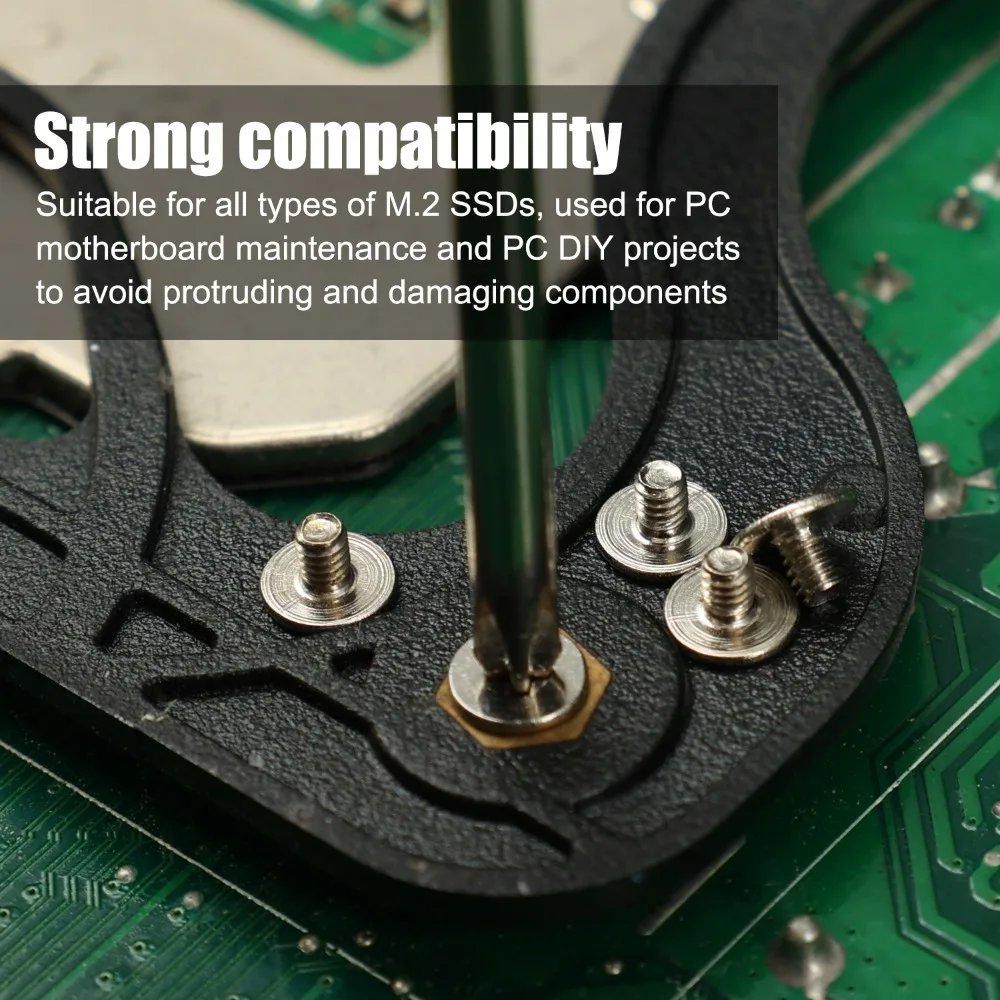 50PCS Stainless Steel Flat Head Phillips Repair Screw NVME SSD Screws M.2 SSD Mounting Screws Set with Magnetic Screwdriver Kit