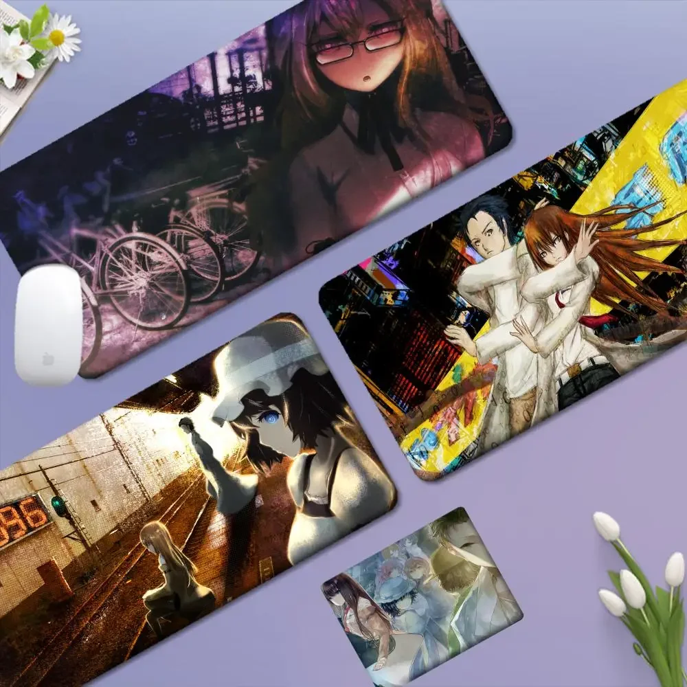 

Anime Steins Gate Mousepad New Rubber Mouse Durable Desktop Mousepad Size for Game Keyboard Pad for Gamer