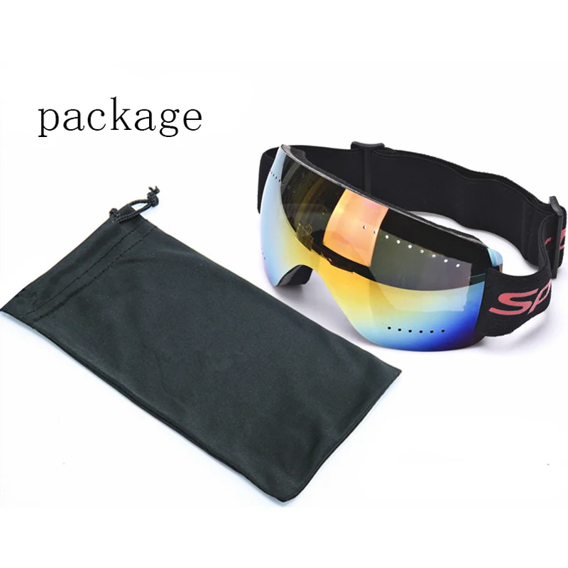 Winter Snowboard Goggles Uv Protection TPU Frame Ski Glasses Face Shield Windproof Outdoor Cycling Winter Sports Accessories