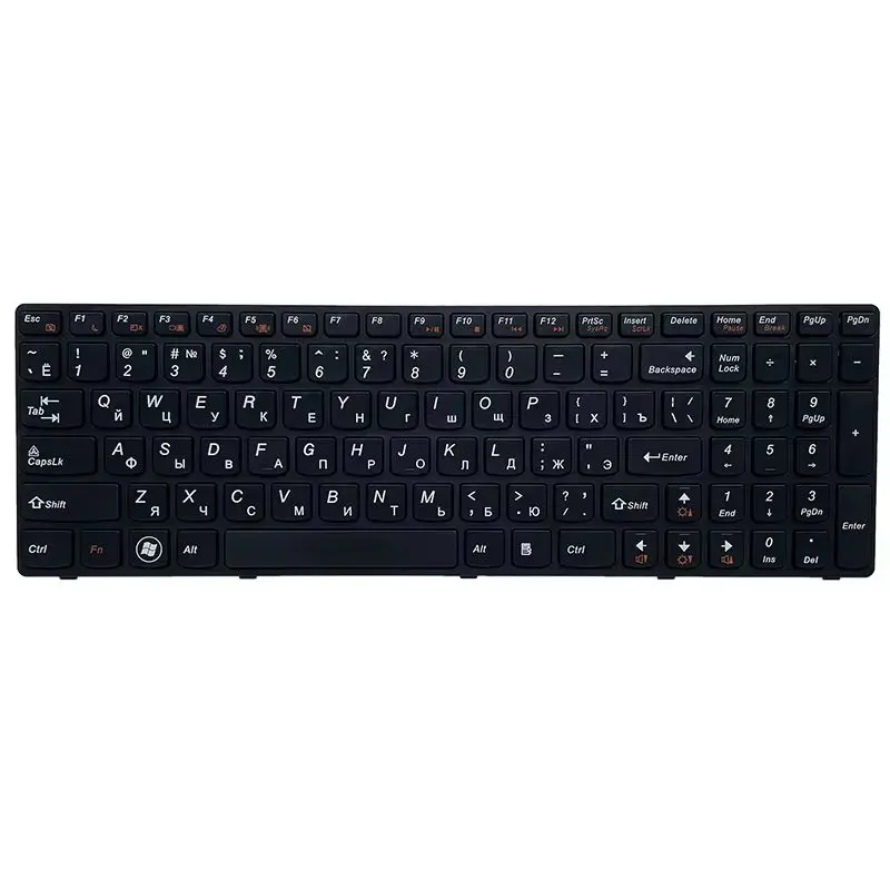 Rosja nowa klawiatura do lenovo G580 Z580A G585 Z585 G590 Z580 RU klawiaturze laptopa — zdjęcie 2