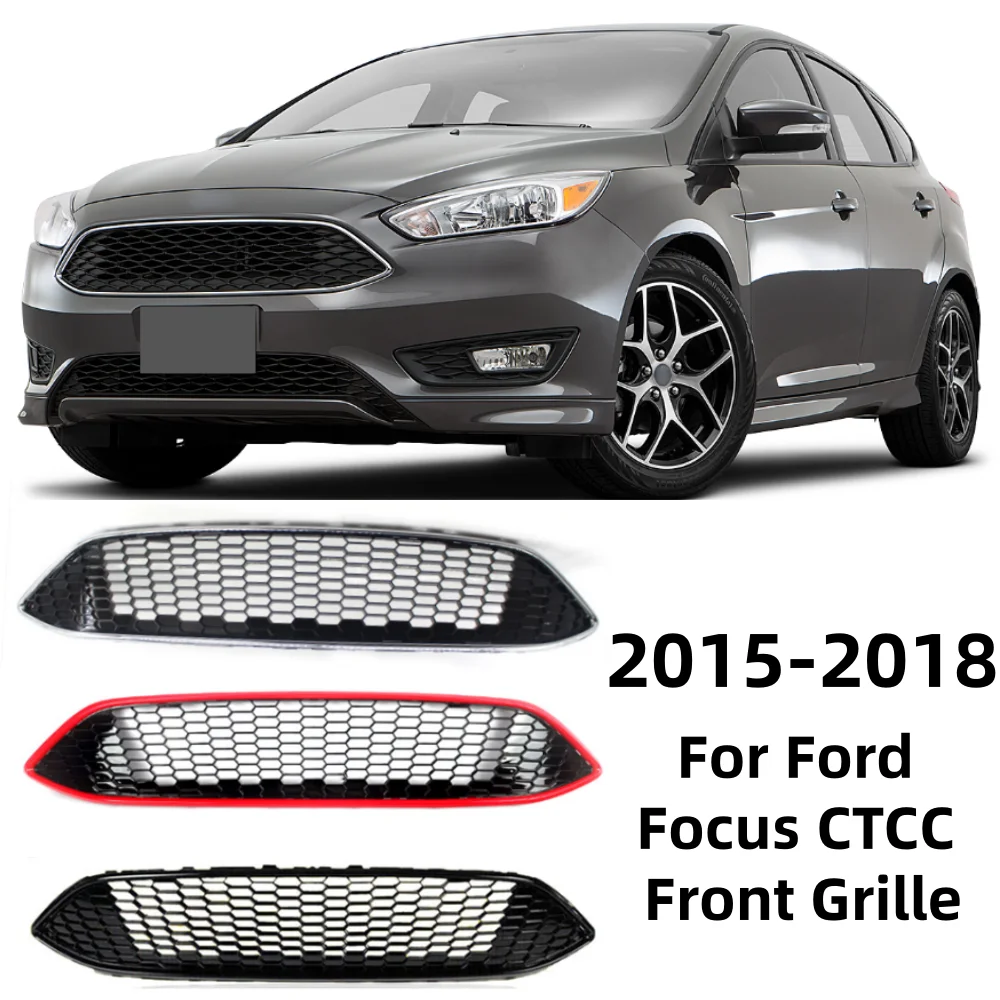 Car Mesh Grill Front Bumper Grille For  Ford Focus Upgrade CTCC honeycomb grill 2015 2016 2017 2018