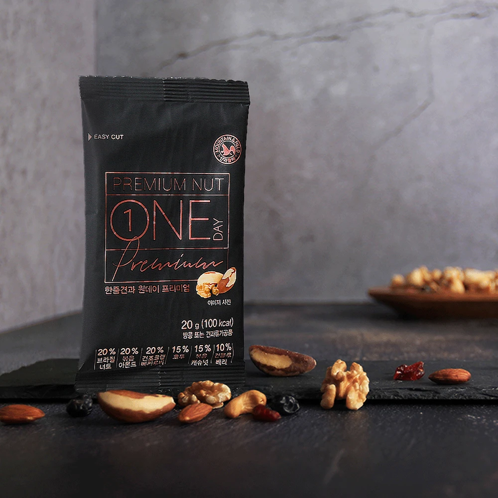 [الجبل والميدان] عبوة ممتازة لليوم واحد × 100 عبوة من المكسرات الفاخرة لخدمة واحدة