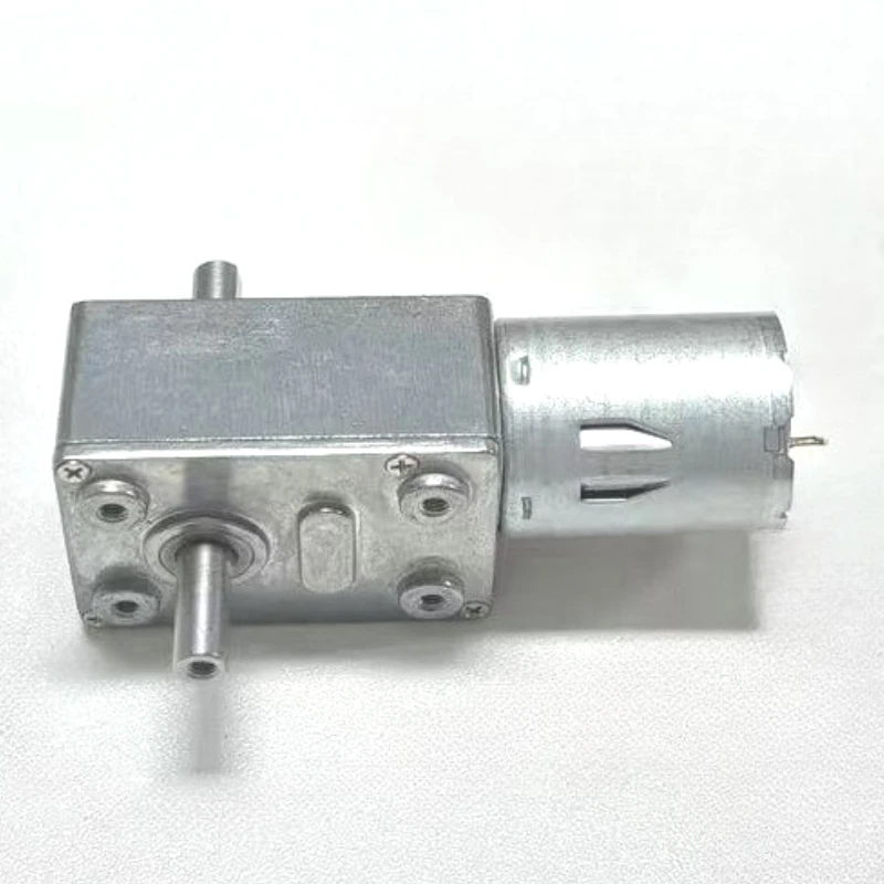 Double Shafts Turbo Worm Gear Motor High Torque JGY-370 6V 12V 24V DC Electric MotorDeReversed Self-Lock Dual Output Shaft