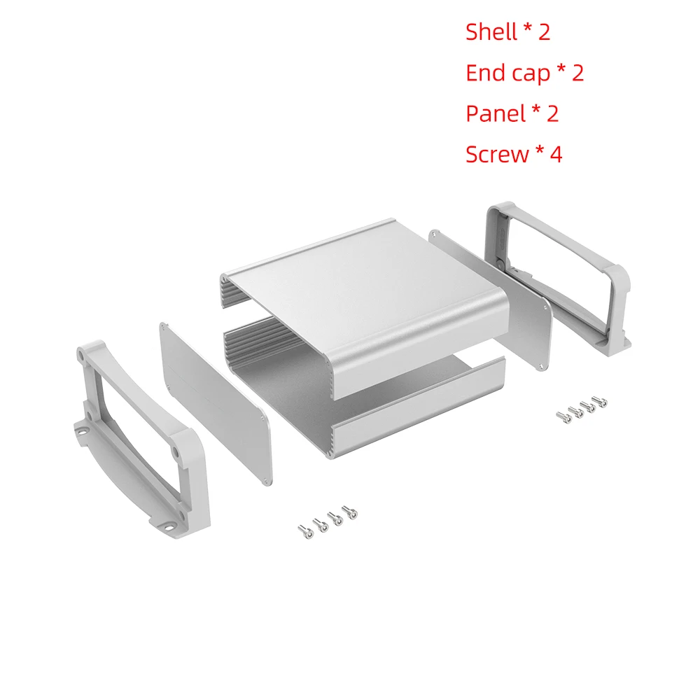 Metal Electronic Project Box Industrial Equipment Auto Aluminium Housing Durable Anodization Customized Enclosure K18 130*55MM