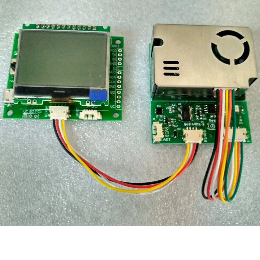 Detector 7-in -1 sensor module with screen PM2.5 PM10 temperature and humidity C02 formaldehyde TVOC