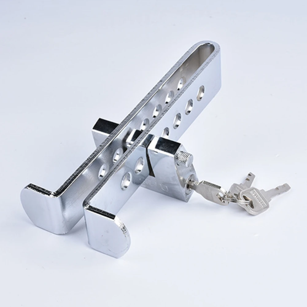 Car Clutch Lock Universal Auto Brake Pedal Lock Throttle Accelerator Security Steel Stainless Anti-Theft Tool Pedal Lock