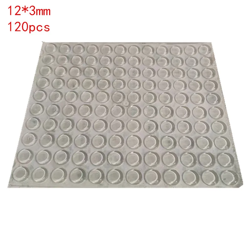 64-120pcs 12mm*2-7mm Rubber feets Self adhesive Silicone Pads Cabinet Bumpers Rubber Damper Buffer Cushion Furniture Hardware