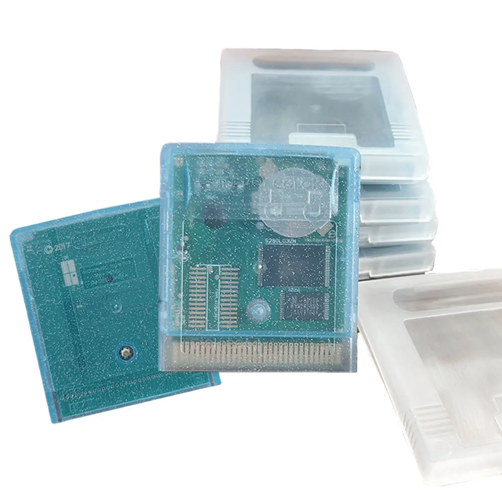 Cartão de Jogo GBC em Branco Sem Conteúdo, Cartão de Jogo Personalizado para Gravação de Conteúdo, Sem Manual, Sem Bateria, Carcaça Multicolorida