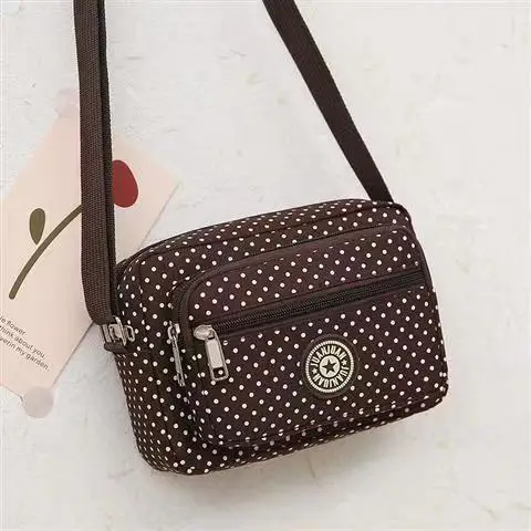 2024 women messenger bag Single Shoulder Bag dot Canvas Women\'s Bag Collection Mobile Phone Messenger Crossbody Bag