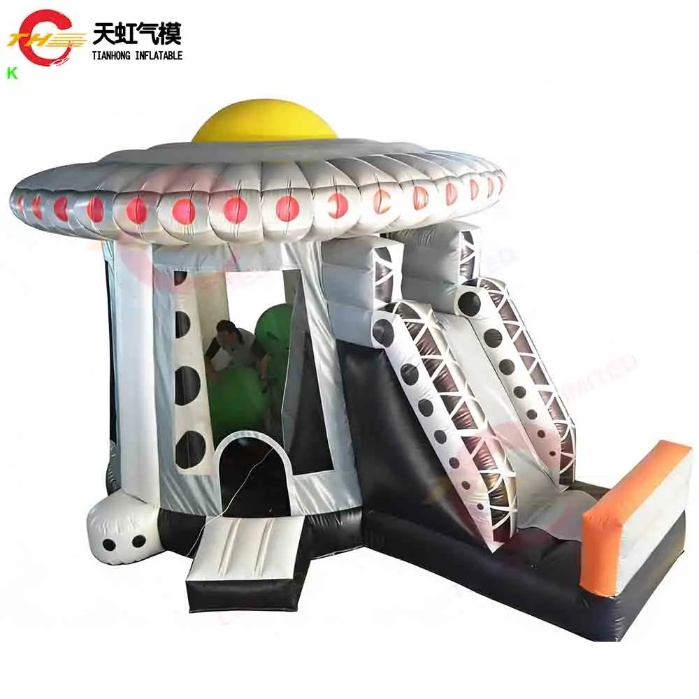 

Быстрая доставка НЛО надувная горка шезлонг комбинированный гигантский надувной замок инопланетянина детская площадка воздушный перемычка лунный поход