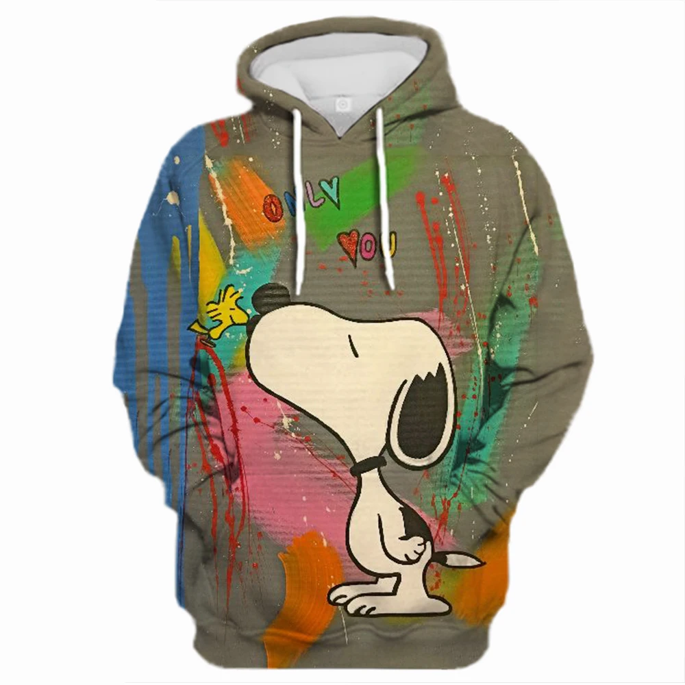 Heartstopper Hoodies Spring/Autumn 2024 Women Aesthetic Clothes Snoopy Cartoon Women Sweatshirt Graphic Hoodie Harajuku Sudadera