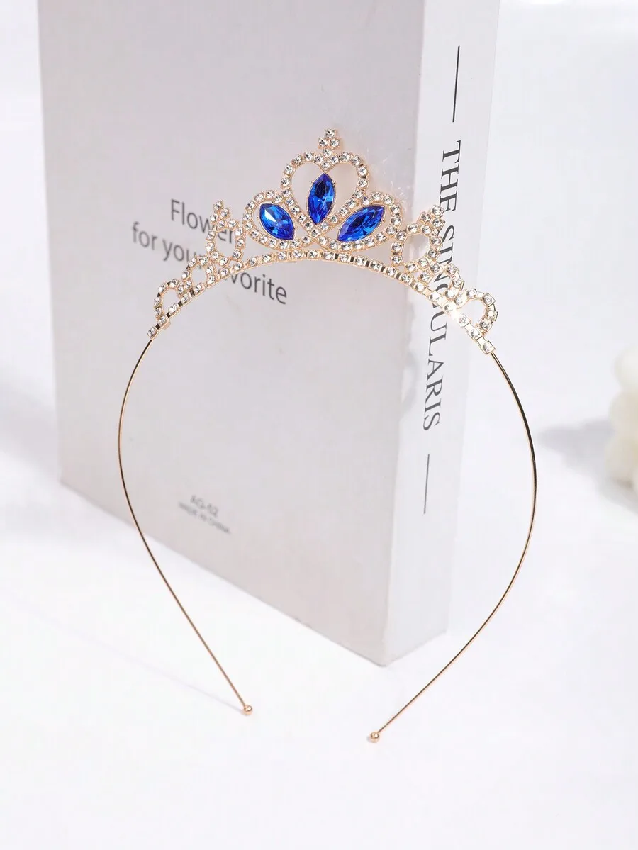 

Adult Rhinestone Crown Tiara Headband For Party Wedding Performance