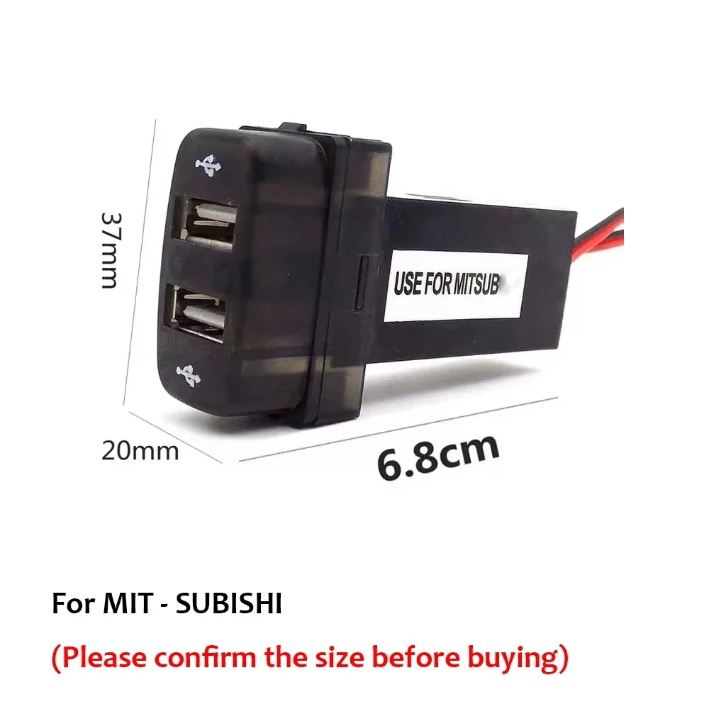 Car Charger Usb For Fortis Lancer Ex Zinger Asx Pajero Outlander Special Dedicated Usb Interface Charger Usb Socket Accessories