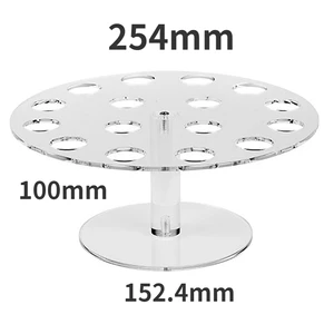 Acrylrunde Eiskegel Dessert, Ausstellungsständer, Hochzeitsfeierquellen, Abendessen und Barzubehör, 6, 8, 16 6 Hauptverkauf Acrylunterstützung für Eiscreme - №5