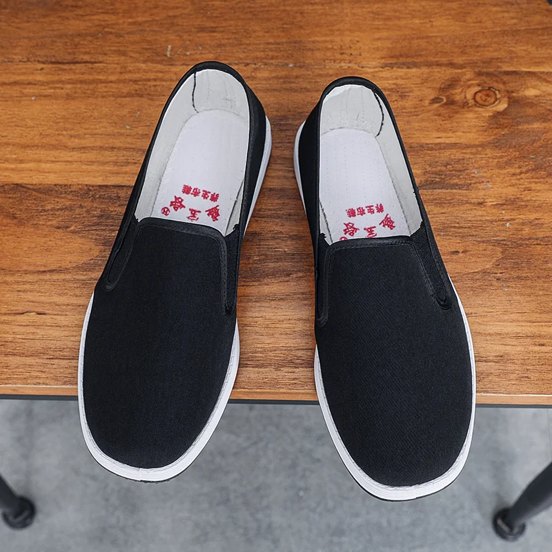 

Новые мужские туфли из конопляной ткани на толстой подошве, нескользящие, дышащие, с плоской подошвой, для вождения, домашняя обувь для мужчин