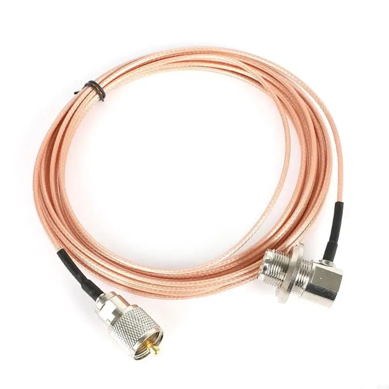 P9JD Heavy Duty Low Loss 2Meter RG316 Extension Cable for Car Radio with PL 259 and SO 239 Ends Enhances Mobile Radio