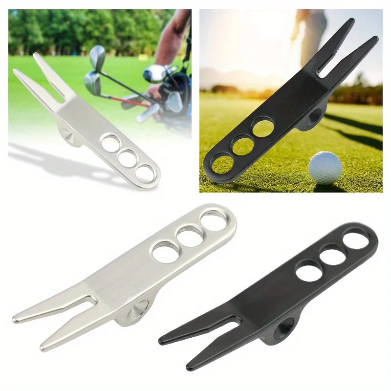 Premium Stainless Steel Golf Tool Set - Repair Turf, Mark Balls, Clean Grooves - Essential Golf Accessories