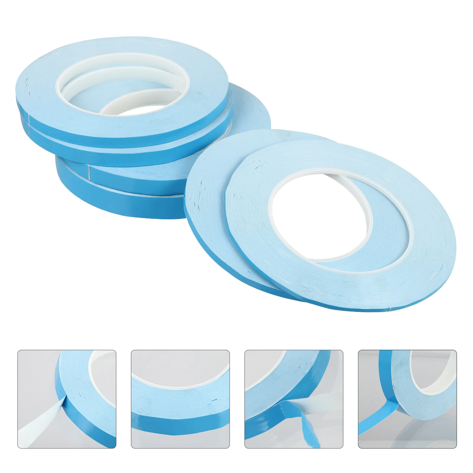 6 لفات شريط حراري مزدوج الجوانب لاصق موصل للوحة التيار المستمر تبديد الحرارة ترانزستور عالي الطاقة والتبريد الإلكتروني