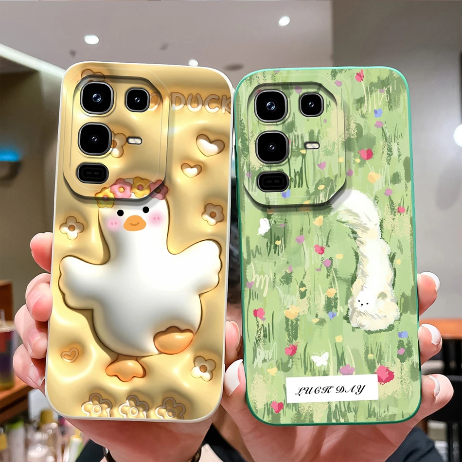 For infinix Note 50 Pro Plus 50X 50S Phone Case Cartoon Cute Design Full Protection Back Cover Soft Liquid Silicone Bumper Funda