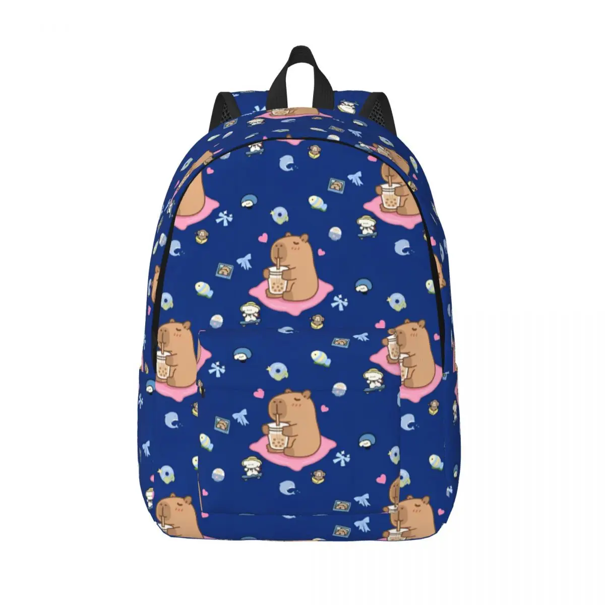 Cute Capybara Capibara Animal Backpack for Preschool Kindergarten School Student Bookbag Boy Girl Kids Canvas Daypack Sports