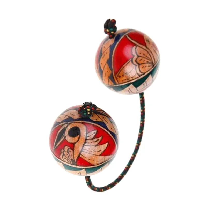 Y67A-2X Maracas disegnati a mano Strumenti musicali Palline ritmiche Shaker Palline ritmiche Shaker Scuotendo le palle Shaker a mano