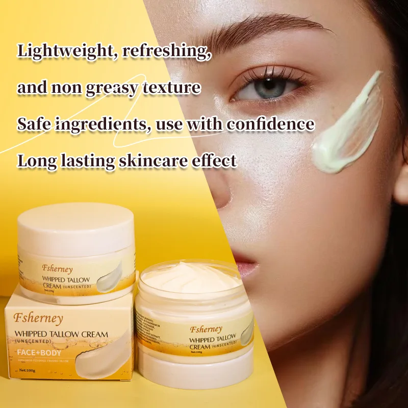 Ultra Hydrating Tallow Balm Cream for Deep Moisture Repair of Dry Cracked Skin, Face & Body Care
