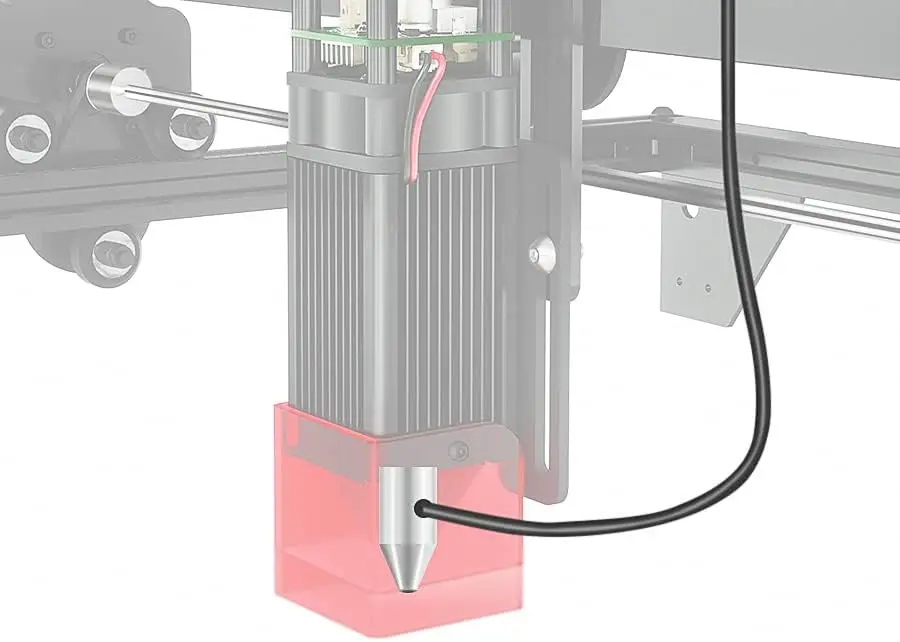 Longer Cut Engraver Air Assist Kit with Air Pump, Upgrade Switch Button, for Ray5 10W Laser Engravers