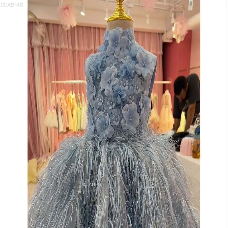 Kids Girls Party Dress Princess Children Birthday Gown for Pageant Formal Dresses Costume Flower Girl Wedding Piano Recital Host