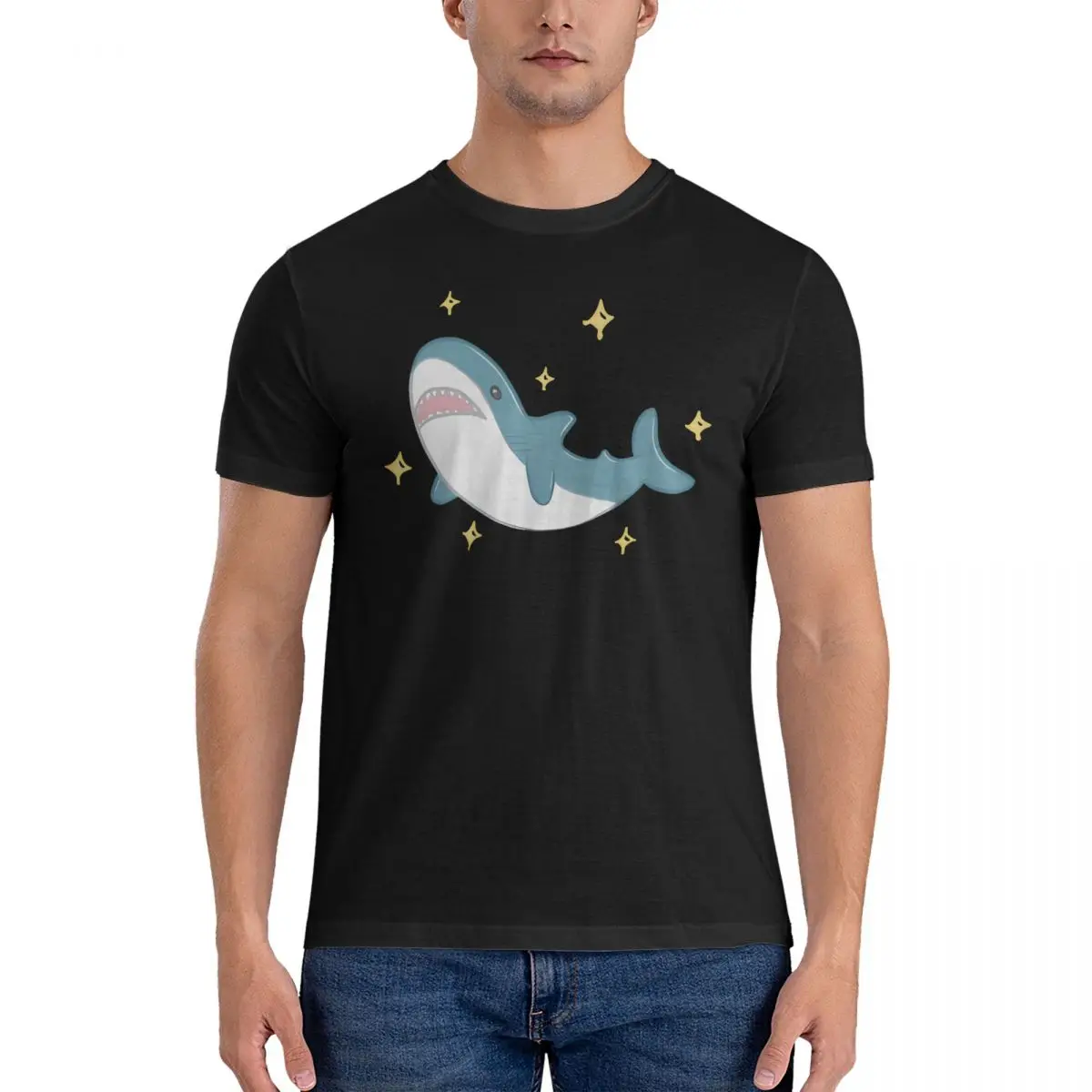 Men's T-Shirts The Shark Fashion Cotton Tee Shirt Short Sleeve Blahaj T Shirt Round Collar Clothing Unique