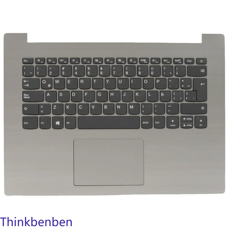 LAS Latin Spanish Platinum Grey Keyboard Upper Case Palmrest Shell Cover For Lenovo Ideapad 330 14 14AST 14IKB 14IGM 5CB0R13824