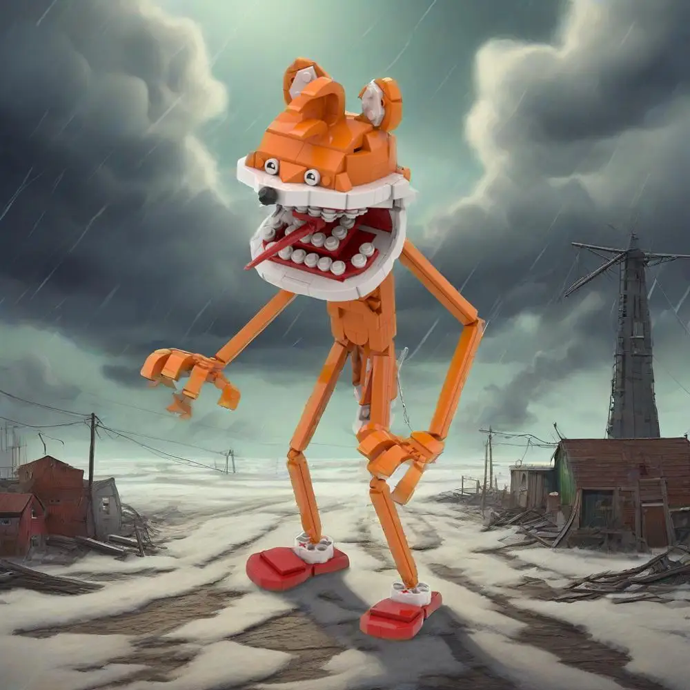 MOC – blocs de construction d'horreur Sonices, bricolage créatif, figurine d'action hérisson, jouet en brique, cadeau d'halloween