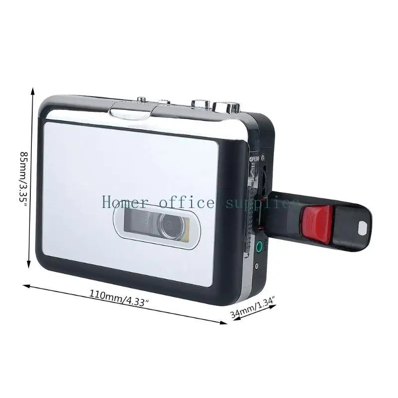 K43B Convert Tapes in USB Flash Drive USB Porta alimentazione USB Cassetta cattura per laptop e computer