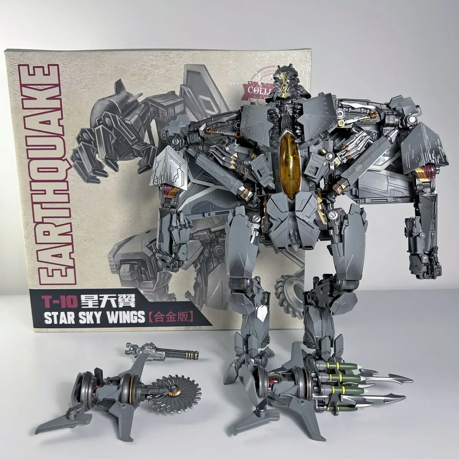 In Stock Transformation T10 T-10 ขนาดใหญ่ Masterpiece Starscream 34 ซม.ภาพยนตร์รุ่น Action Figure KO หุ่นยนต์ของเล่นของขวัญ