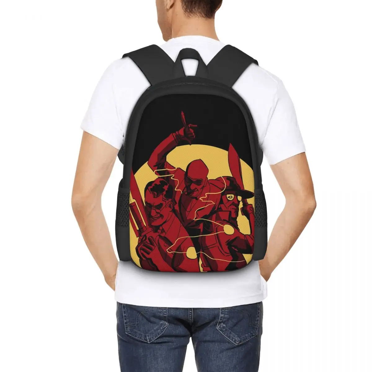 Support Squad Team Fortress Backpack Hot Sale Daypack Large Capacity Kids BookBag School Bag Shoulder Bags for Men Women