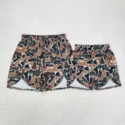 New Fashion Adult Female Camouflage Beige Shorts Wholesale Boutique Children Adult Short Pants RTS