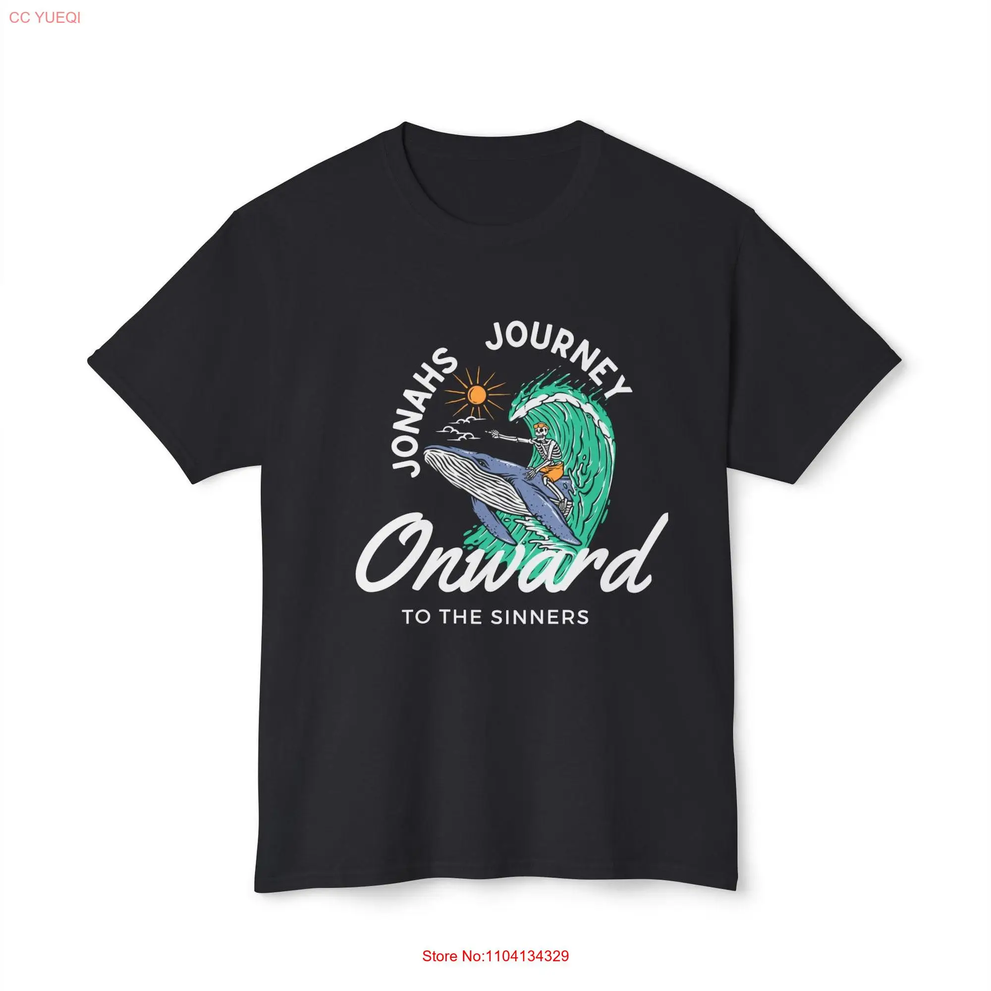 Jonahs Journey Christian T Shirt Faith long or short sleeves