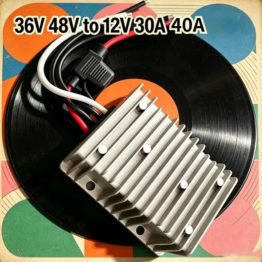 36V 48V Step Down to 12V 30A 40A 360W 480W New High Efficiency Buck Module DC Buck Converter CE RoHS with Fuse Voltage Reducer