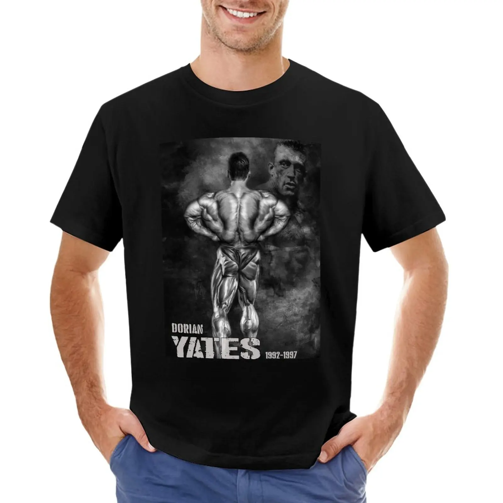 Dorian Yates Mr Olympia T-Shirt graphics t shirt tees funny t shirt T-shirts for men cotton