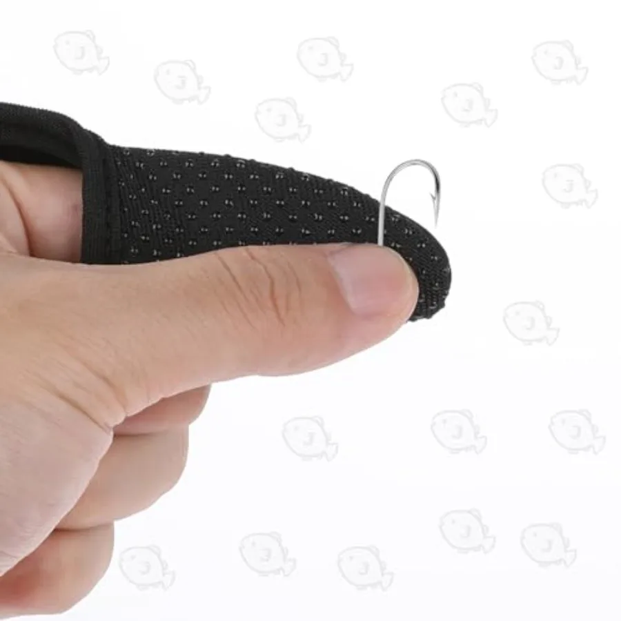 3 عبوات من قفازات الصيد ذات الأصابع الواحدة المضادة للانزلاق للبالغين للجنسين أحمر أزرق أسود #4