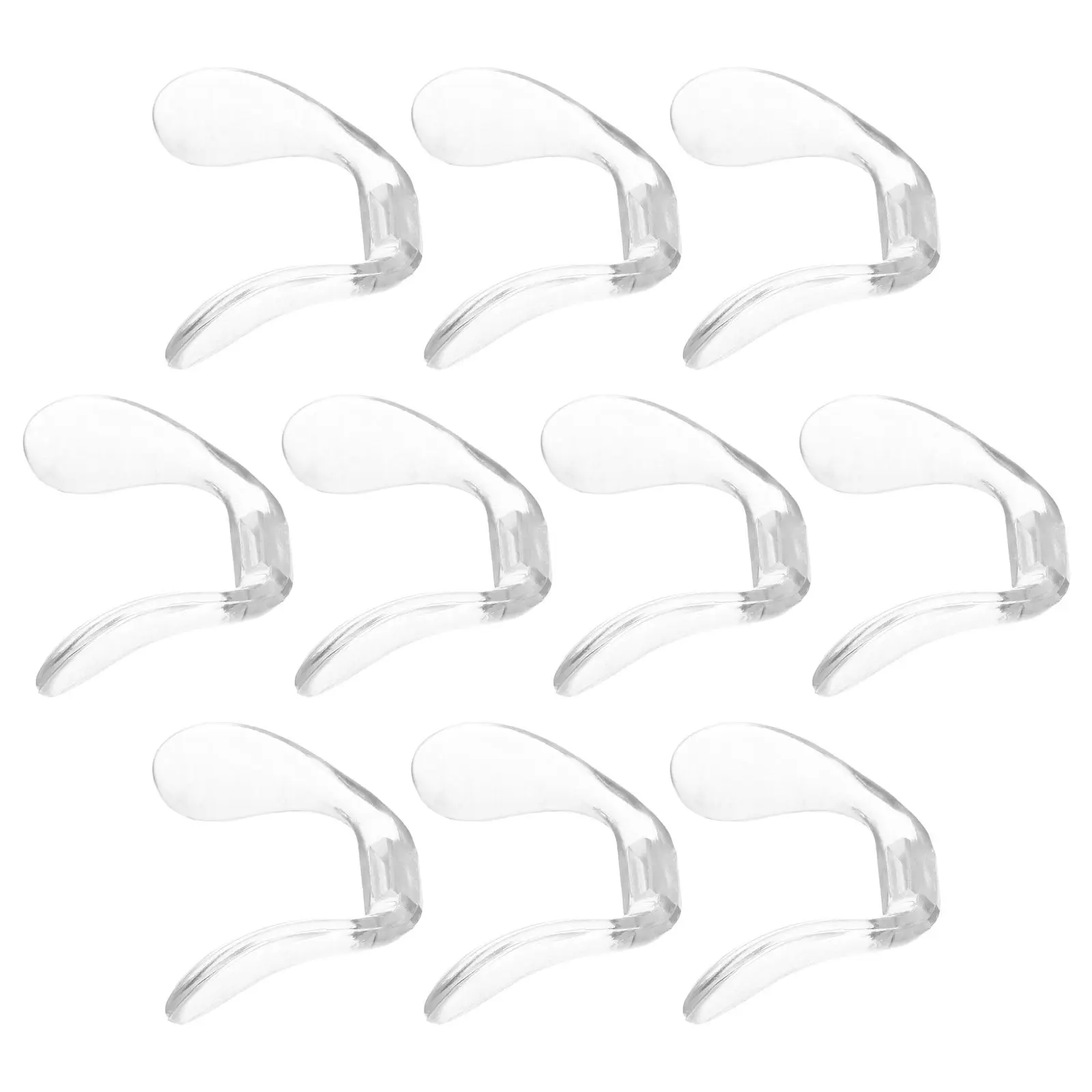 Eyeglass Nose Pads 10 Pack Single Hole Saddle Bridge Anti Slip Replacement Cushions for Glasses Sunglasses