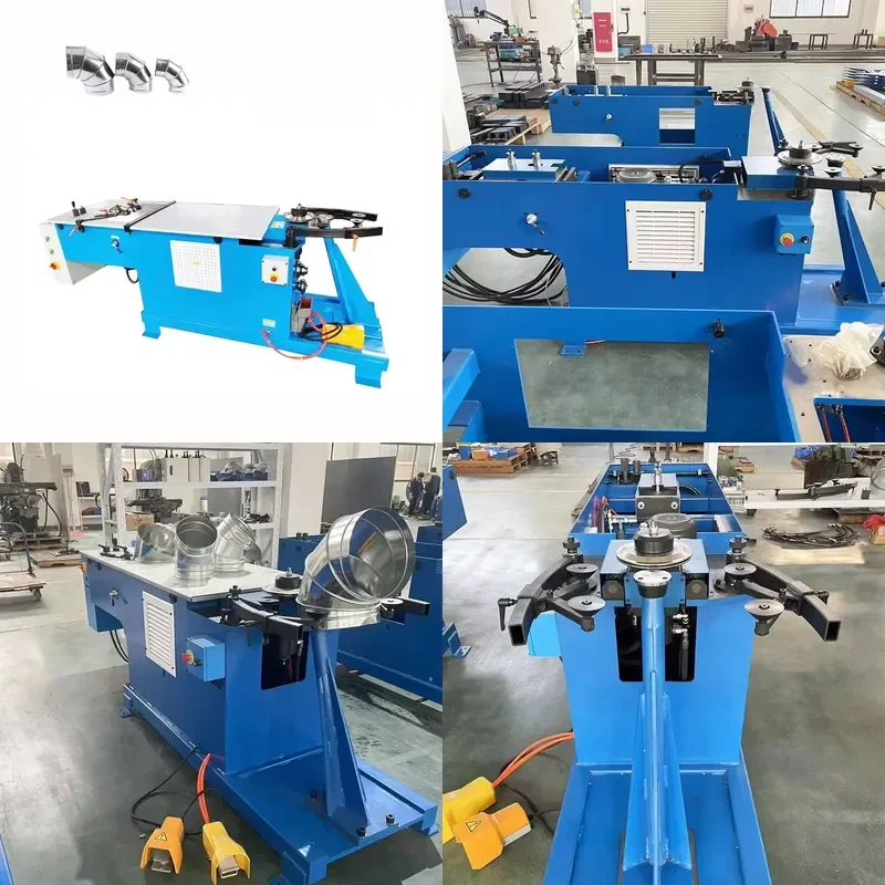 for HVAC Hydraulic Air Duct Corrugated Elbow Duct Making and Forming Machine