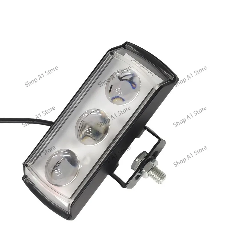 12-80V three-sided three-eye left and right lanterns LED highlight spotlights