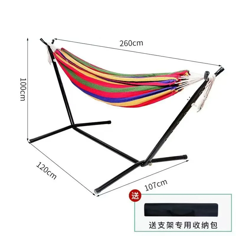 Bracket Hammock Outdoor Single Steel Frame Leisure Camping Portable Removable Swing