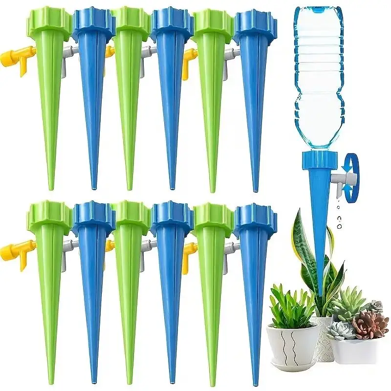 

10/20pcs random Self-Watering Plant Spikes – Polypropylene Drip Irrigation Stakes for Indoor/Outdoor Garden