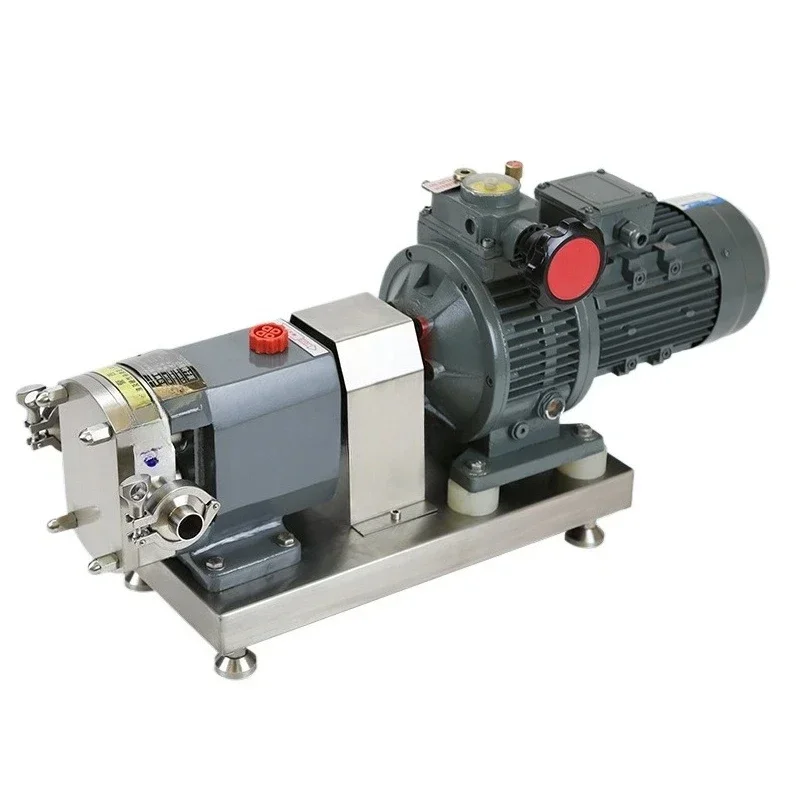 Stainless steel honey yogurt high viscosity fluid delivery cam rotor pump hygiene food grade syrup pump gear pump