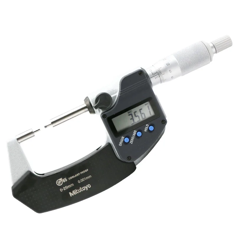 Mitutoyo 331-261-30 SPM2-25MX Spline Micrometer, IP65, φ2mm*5mm Spline, 0-25 mm, 0.001 mm Digital Micrometers