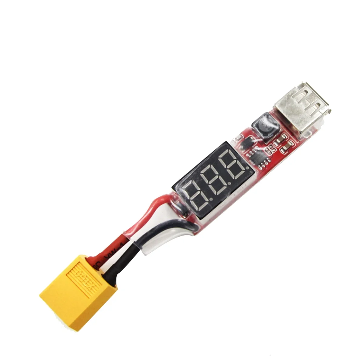 A77I 2X 2S-6S Lipo Lithium Batterie XT60 zu USB Ladegerät Konverter mit Spannungsanzeige Adapterplatine