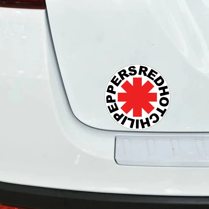 Funny Chili Rhcp Rock Music Bumper Window Car Sticker Tuning Laptop Trunk Decal Vinyl Cover Scratches Waterproof PVC Wholesale